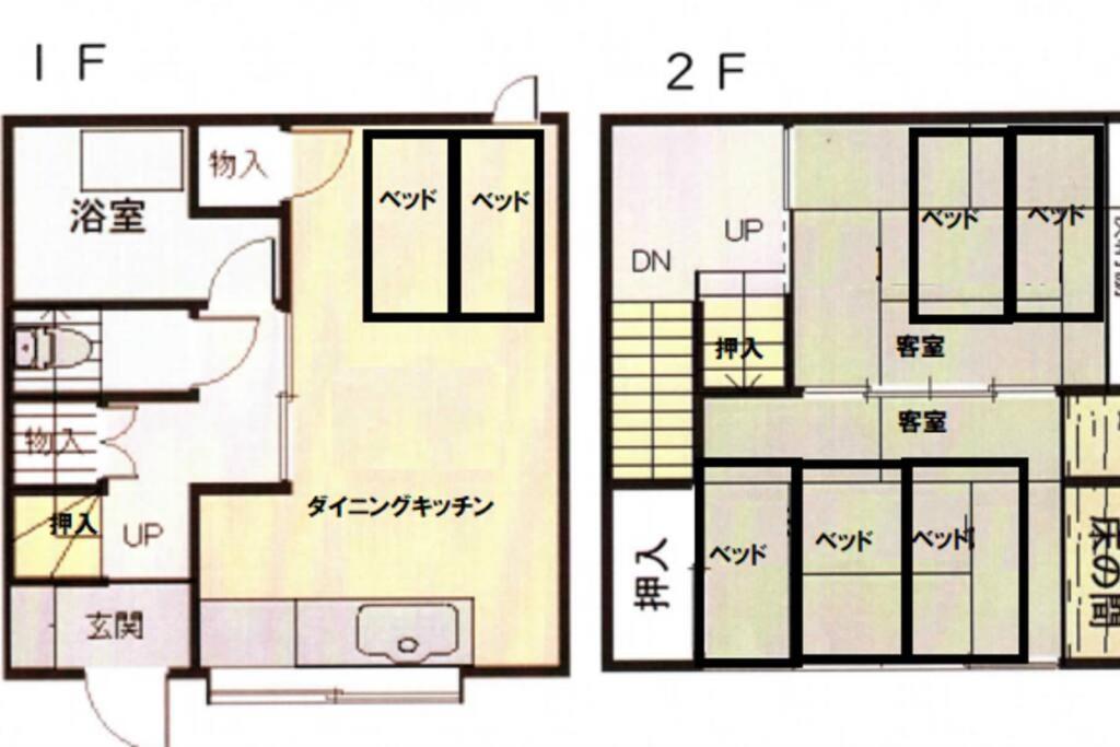 Only For One Group Cheaper For 6Th & 7Th Guest 市街地中心部 一棟貸しの宿 Guest House Don'S Home Takayama  Exterior foto